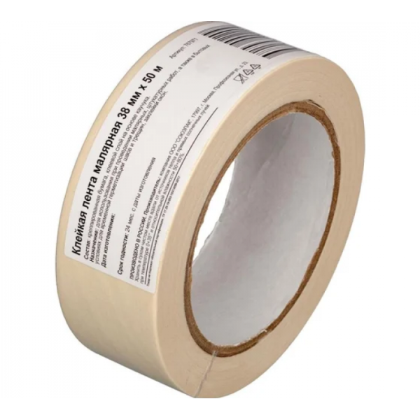 Лента малярная FIT креппированная клейкая 38 мм х 50 м 11338