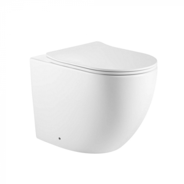Унитаз приставной Abber Bequem AC1111TMW белый матовый