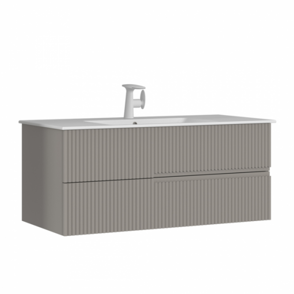 Тумба с раковиной ORKA Moonlight 120 бежевый матовый 5001508