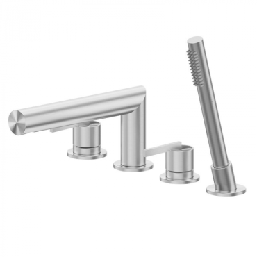 Смеситель на борт ванны Abber Perfekte 316 AF8A13BST сталь брашированная Смеситель на борт ванны Abber Perfekte 316 AF8A13BST сталь брашированная