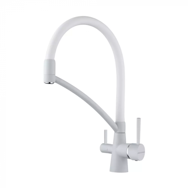 Смеситель для кухни Paulmark SIEGEN Si213111-WH белый матовый