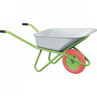 Тачка садово-строительная СИБРТЕХ с PU колесом 68968