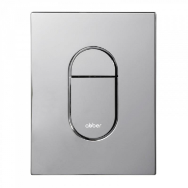 Кнопка смыва пневматическая Abber AC0124 хром глянцевый