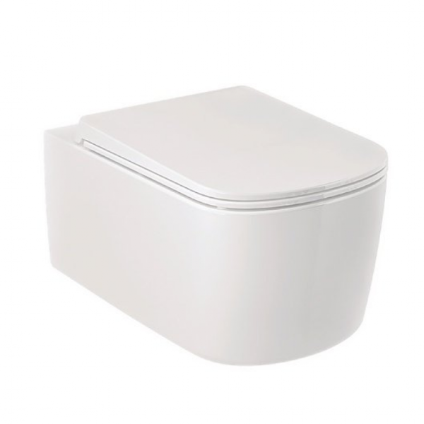 Унитаз подвесной Kludi RESA S 27WCSET53 с сиденьем белый матовый