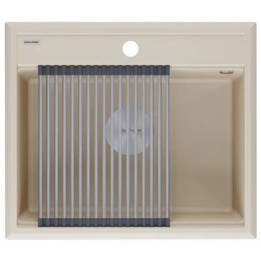 Кухонная мойка Paulmark Мойка STEPIA 60, IT-GRANIT, PM115951-LA, латте, 590х510, Paulmark