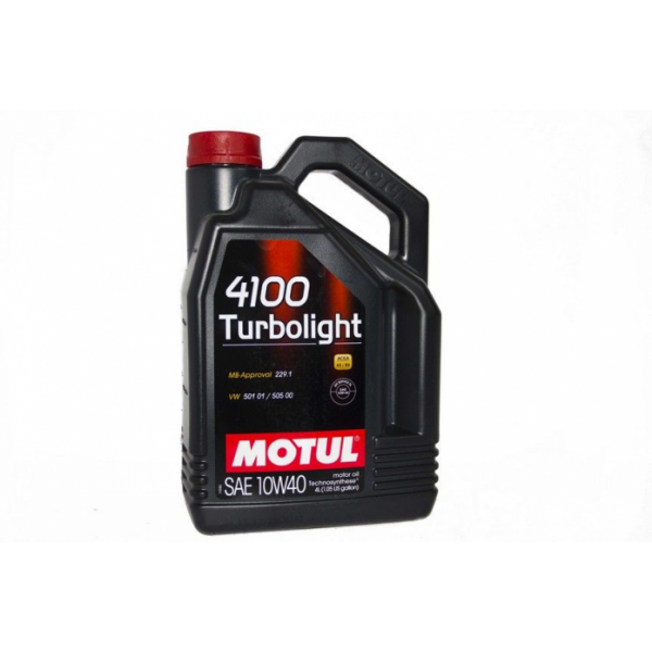 Масло моторное MOTUL 4100 Turbolight 10W40 4л 100355/109462