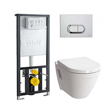 Инсталляция для унитаза подвесного с унитазом Vitra S50 Rim-Ex 9003B003-7201 Инсталляция для унитаза подвесного с унитазом Vitra S50 Rim-Ex 9003B003-7201