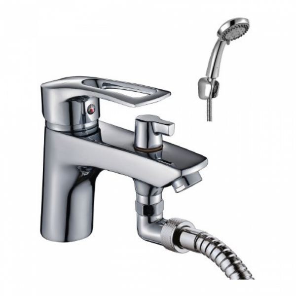 Смеситель на борт ванны Rossinka T40-38 хром