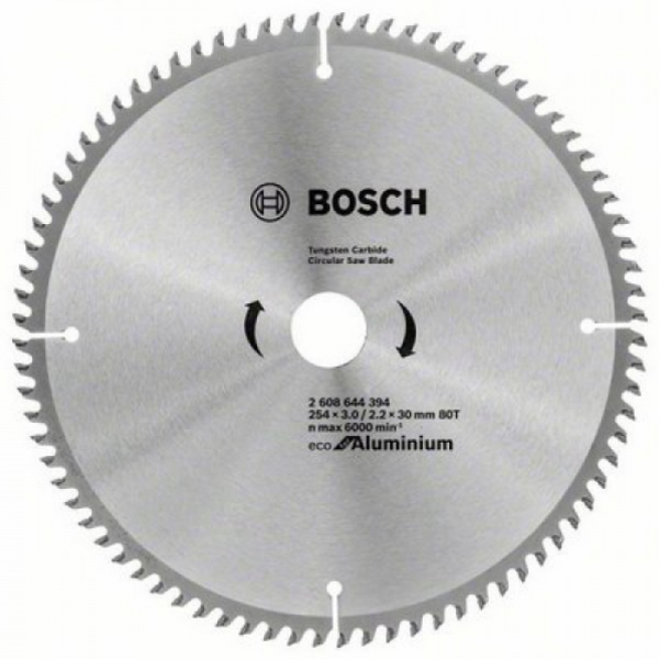 Пильный диск BOSCH Пильный диск BOSCH ECO ALU/Multi 254x30-80T (2608644394) 2608644394