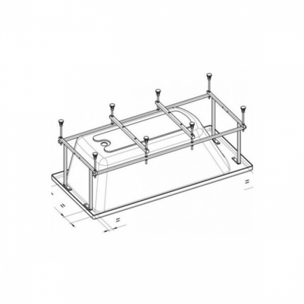 Монтажный набор для ванны Roca Uno 170х75 см ZRU9302876