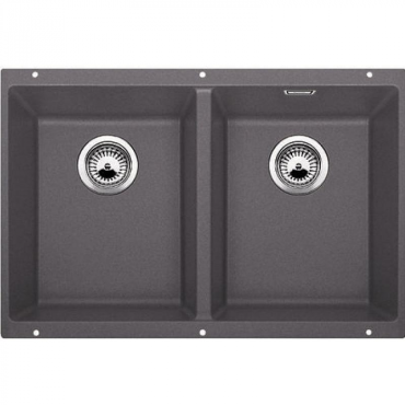 Кухонная мойка Blanco SUBLINE 350/350-U темная скала 523575