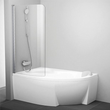 Шторка на ванну Ravak Rosa CVSK1 140/150 L блестящая+транспарент 7QLM0C00Y1