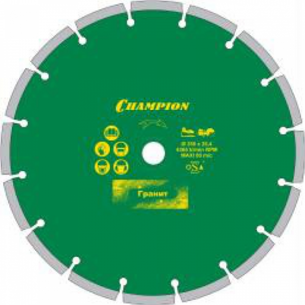 Диск алмазный Champion PRO 400/25,4/10 Laser Granite