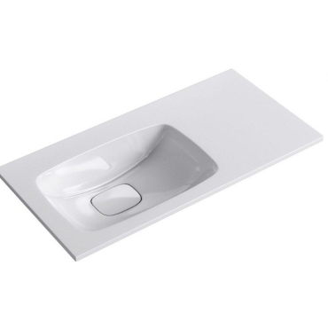 Раковина Aqwella Malaga 900L Mal.09/04.D-L белый