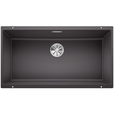 Кухонная мойка Blanco Subline 800-U Silgranit PuraDur 523142 темная скала