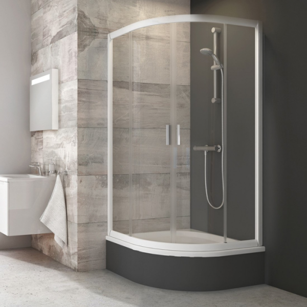 Душевой уголок Ravak Blix BLCP4-80 Sabina 3B240140Z1 (белый профиль/прозрачное стекло)