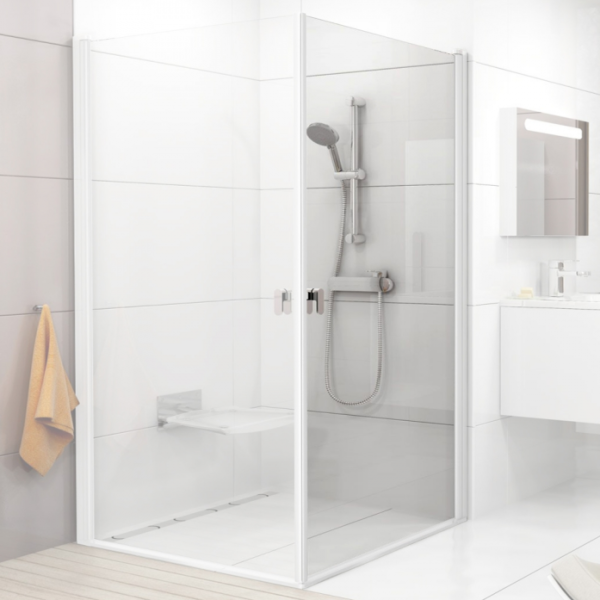 Душевая дверь Ravak CRV1-100 1QVA0101Z1 (белый профиль/прозрачное стекло)