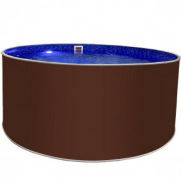 Бассейн Лагуна 3,5 х 1,25 м темный шоколад RAL 8017 ТМ818/35011