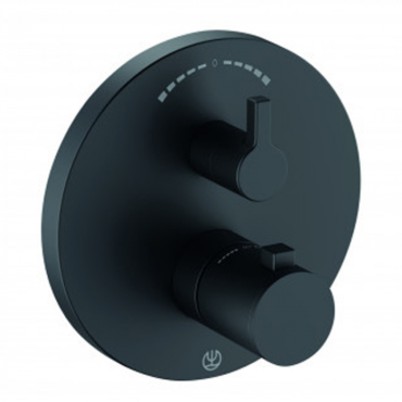 Термостат Kludi Nova Fonte Puristic 208303915 черный матовый Термостат Kludi Nova Fonte Puristic 208303915 черный матовый