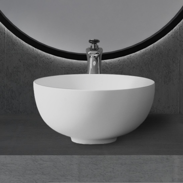 Раковина накладная Abber Stein AS2617 белая матовая Раковина накладная Abber Stein AS2617 белая матовая