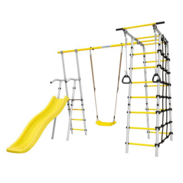 Дачный комплекс Romana Богатырь + ПЛАСТИКОВЫЕ качели 103.07.06 серый/жёлтый СГ000006123 Дачный комплекс Romana Богатырь + ПЛАСТИКОВЫЕ качели 103.07.06 серый/жёлтый СГ000006123