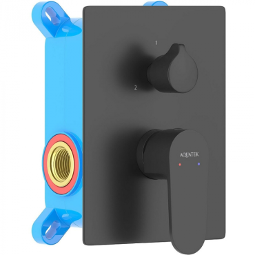 Смеситель для ванны AQUATEK Оберон AQ1247MB матовый черный