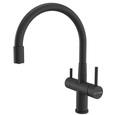 Смеситель для кухни KUCHENSTERN WURM-FE 750BL80 черный