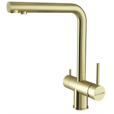 Смеситель для кухни KUCHENSTERN FOKUS-FS золото 401GL40