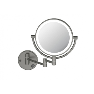 Зеркало косметическое с подсветкой AQUATEK AQ4912BGM оружейная сталь