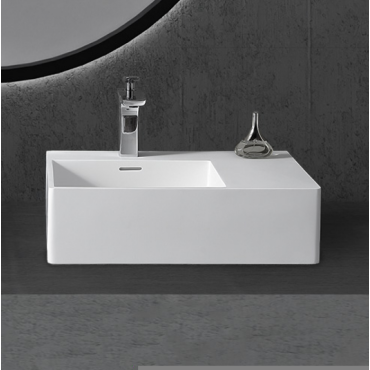 Раковина подвесная Abber Stein AS2644 L белая матовая