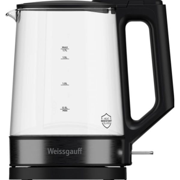 Чайник электрический Weissgauff WK 1700 EcoGlass Nero