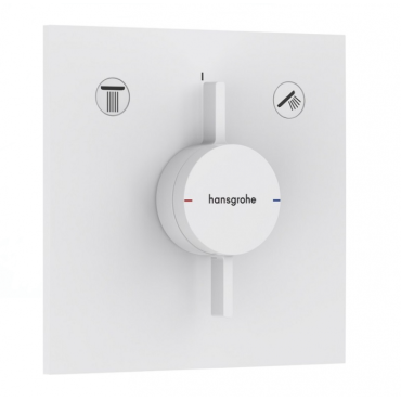 Смеситель для ванны с душем Hansgrohe DuoTurn E 75417700 белый матовый