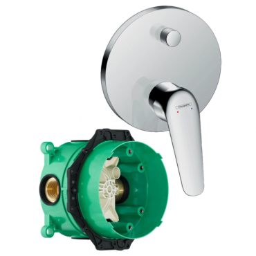 Смеситель для ванны Hansgrohe Novus 71045000S (71045000+01800180) хром