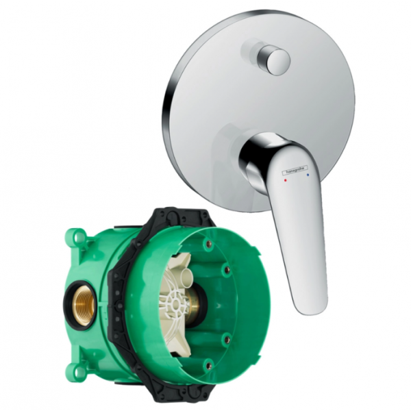 Смеситель для ванны Hansgrohe Novus 71045000S (71045000+01800180) хром