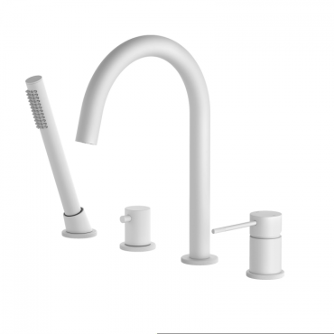 Смеситель для ванны с душем Timo Saona 2320/16Y белый матовый