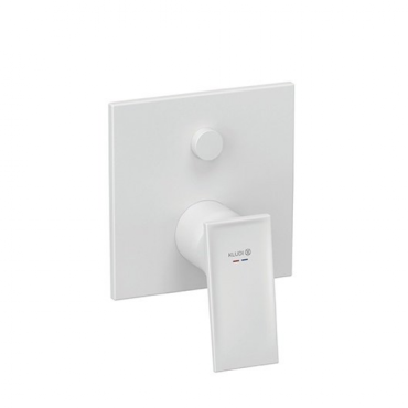 Встраиваемый смеситель для ванны и душа Kludi Decus 547595375 белый матовый