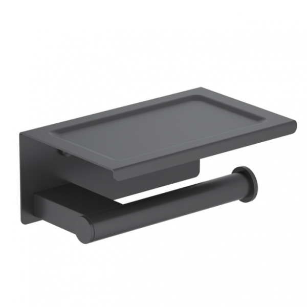 Бумагодержатель с полкой для телефона Timo Luiro 18543/03 черный