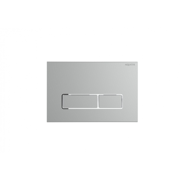 Панель смыва AQUATEK KDI-0000063 (HC) хром матовый ободок хром