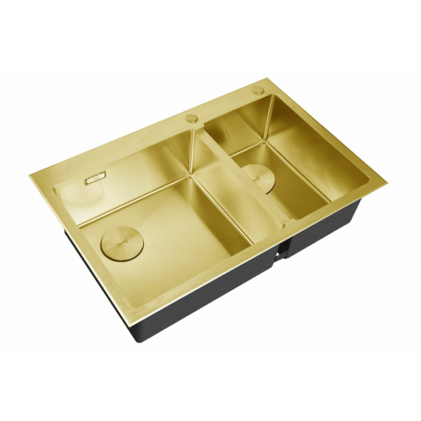 Мойка для кухни ZorG LUX 78-2-51-L GOLD золото