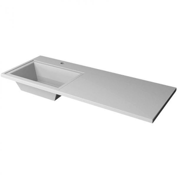 Раковина над стиральной машиной Stella Polar Мадлен 130 левая SP-00000477 белый