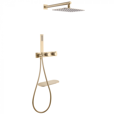 Душевая система Abber Rund AF8750G золото матовое