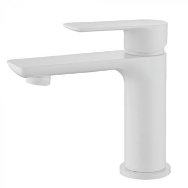 Смеситель для раковины Abber Weiss Insel AF8010FW белый матовый