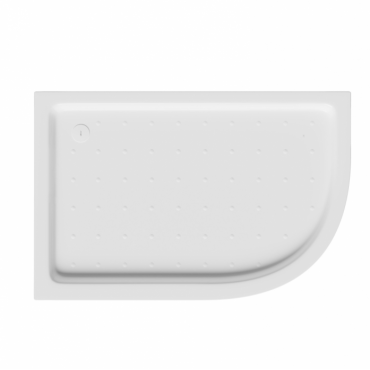 Душевой поддон Abber AD3E109 L 100х90 асимметричный белый