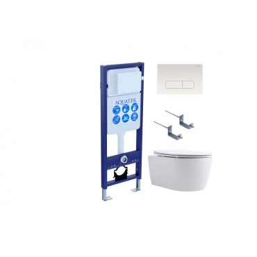 Комплект AQUATEK Set AQUATEK ЕВРОПА New-013 4в1 (рама INS-0000017+крепление KKI-0000002+кнопка KDI-0000013+унитаз AQ1106L-00 с сиденьем) Комплект AQUATEK Set AQUATEK ЕВРОПА New-013 4в1 (рама INS-0000017+крепление KKI-0000002+кнопка KDI-0000013+унитаз AQ1106L-00 с сиденьем)