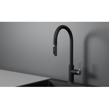 Смеситель для кухни Granula 8168 шварц