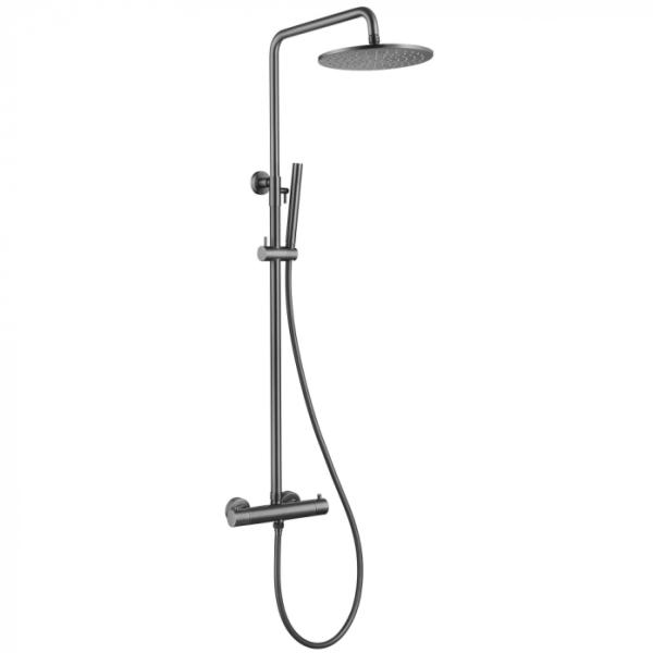 Душевая стойка с термостатом Abber Wasser Kreis AF8160NGL никель