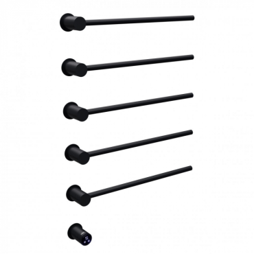 Полотенцесушитель электрический Abber Charme AH4005MB черный матовый