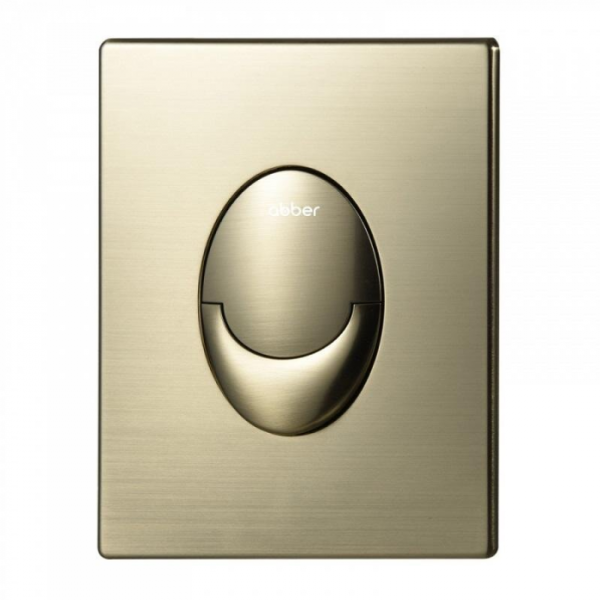 Кнопка смыва пневматическая Abber AC0125BG золото брашированное