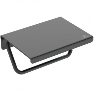 Держатель для туалетной бумаги Ideal Standard ALU+ BD592XG черный матовый Держатель для туалетной бумаги Ideal Standard ALU+ BD592XG черный матовый