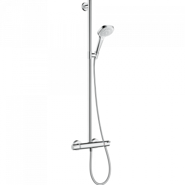 Душевая система с термостатом Hansgrohe Croma Select E SemiPipe Multi 27248400 белый/хром